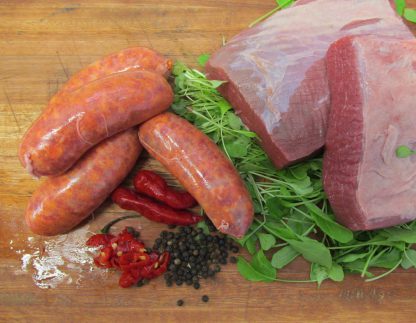 Gourmet Sausages - Beef & Cracked Pepper, Gluten & Preservative Free (Frozen)